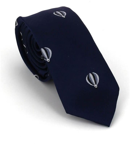 Narrow Blue Balloons Tie