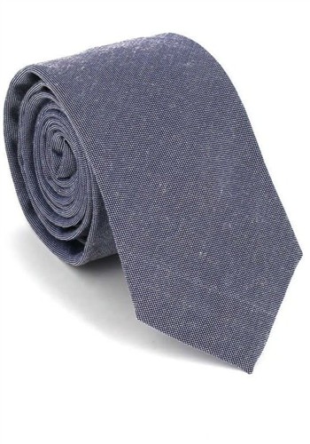 Dark Grey Slim Solid Tie