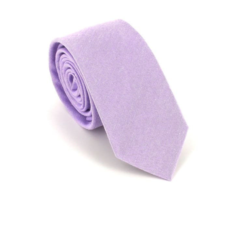 Narrow Solid Lilac Tie