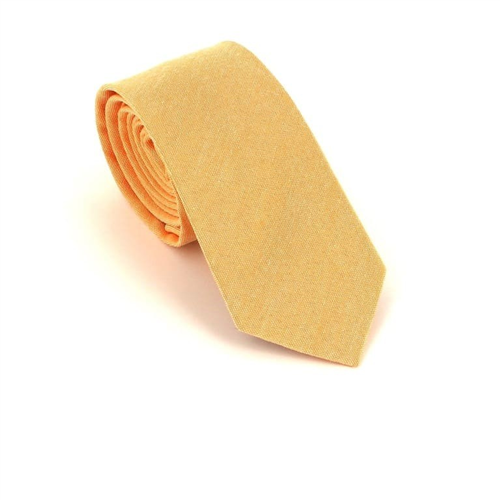 Narrow Solid Orange Tie