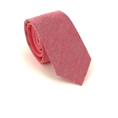 Narrow Solid Red Tie