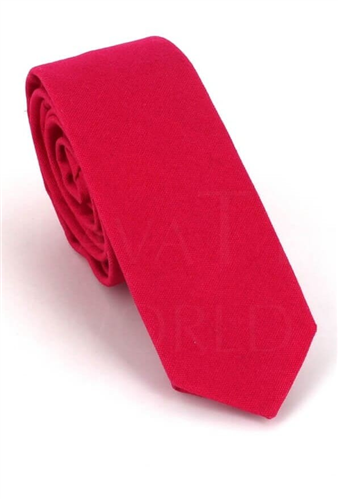Narrow Solid Pink Tie