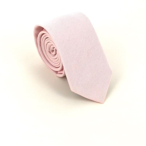 Narrow Solid Light Pink Tie