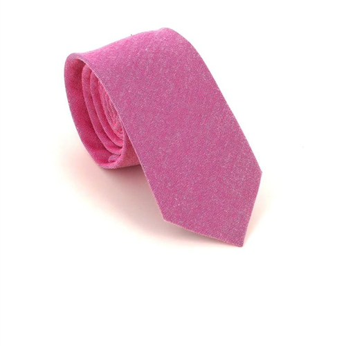Dark Pink Solid Slim Tie
