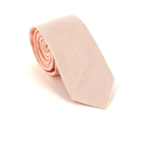 Narrow Solid Salmon Pink Tie