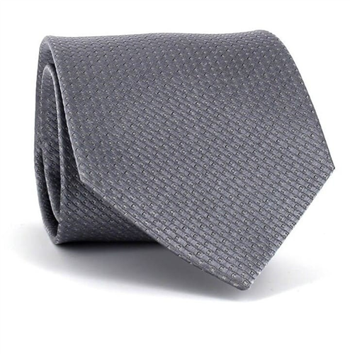 Grey Textured Tie