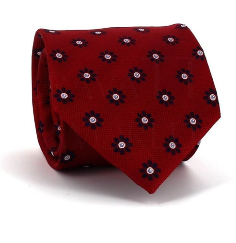 Red Floral Tie