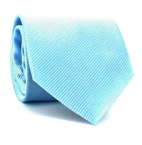 Solid Aqua Blue Tie