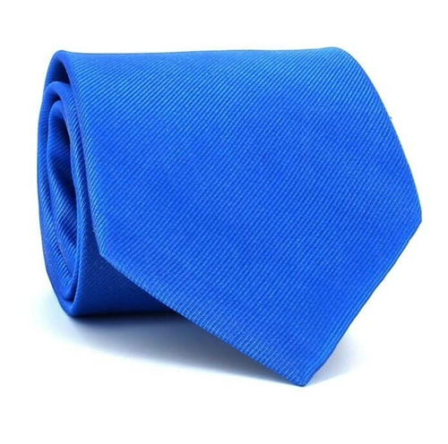 Solid Blue MicroTwill Tie
