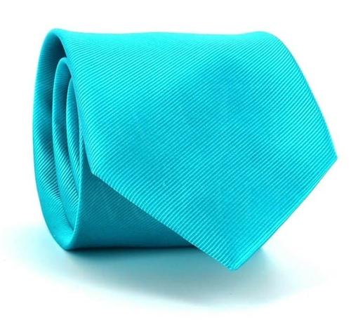 Solid Turquoise Blue MicroTwill Tie