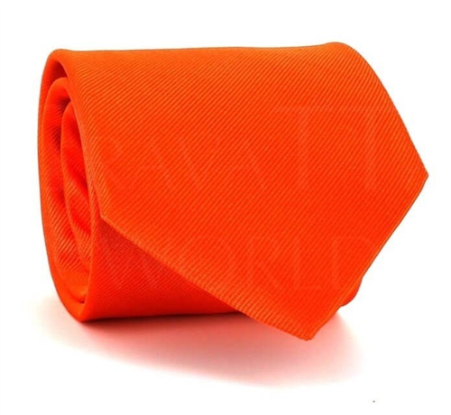 Solid Orange MicroTwill Tie
