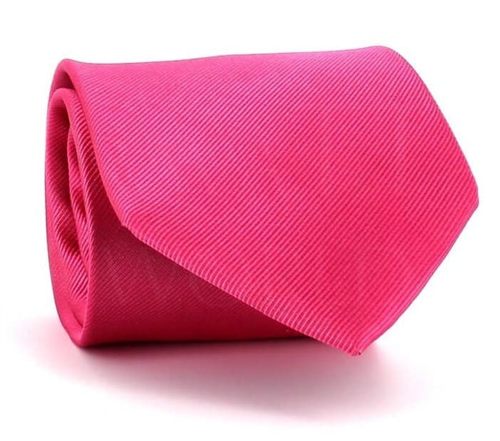 Solid Pink Micro Twill Tie