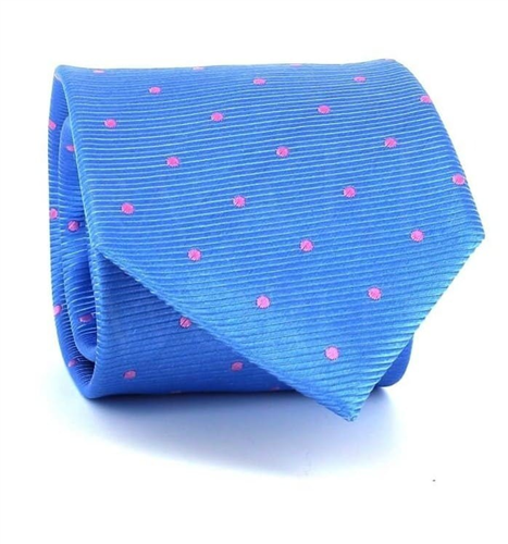 Light Blue Polka Dot Tie