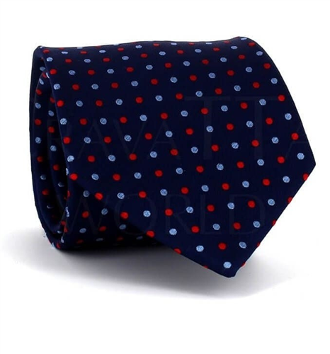 Polka Dot Navy Blue Tie I