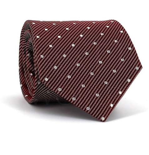Maroon Polka Dot Tie