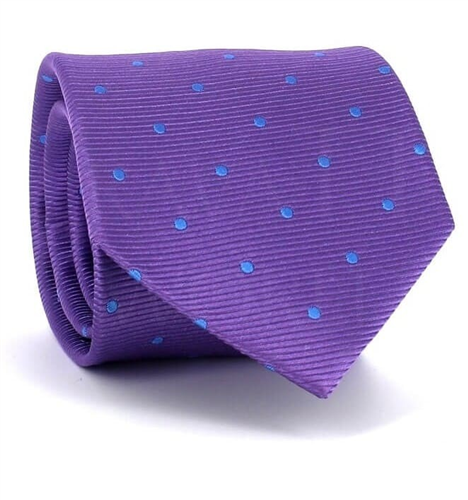 Polka Dot Lavender Tie