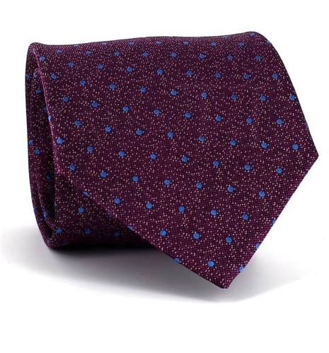 Violet Polka Dot Tie
