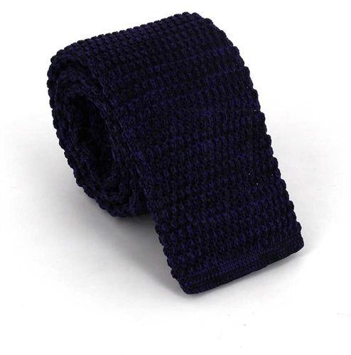 Purple Marled Knit Tie