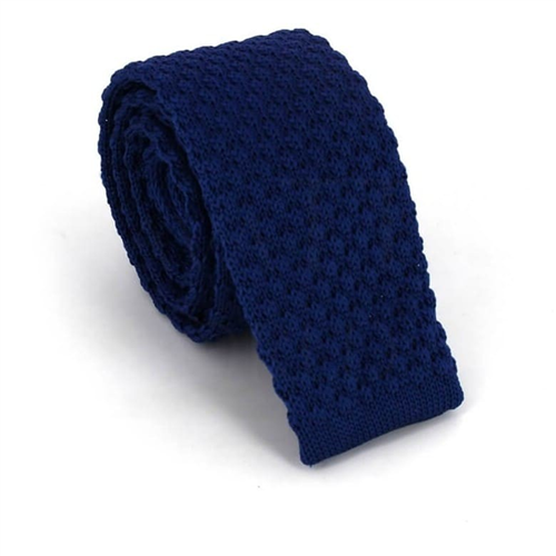 Blue Wave Textured Knit Tie