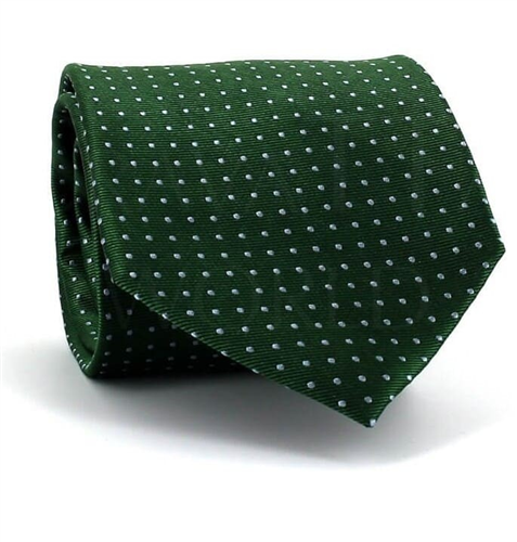Dark Green Polka Dot Tie
