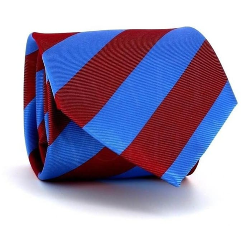 Blue and Red Striped Tie