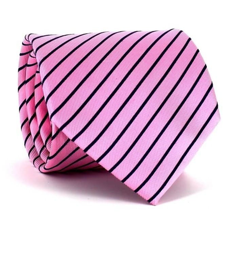 Pink Striped Tie