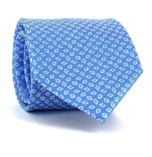 Blue Diamond Pattern Tie