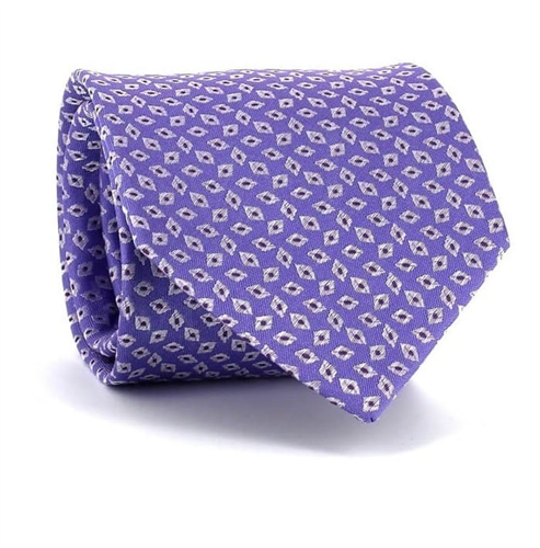 Purple Diamond Pattern Tie