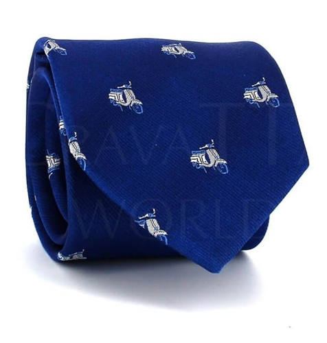 Blue Vespas Tie
