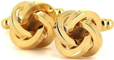 Golden 4-Knot Cufflinks