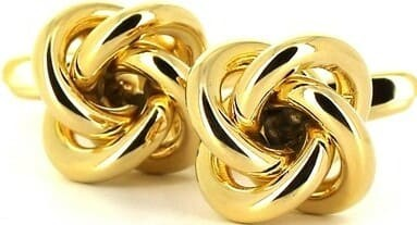 Golden Four Knot Cufflinks II