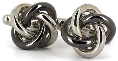 Dark Grey 4-Knot Cufflinks