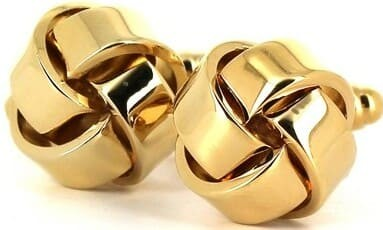 Smooth Gold 4-Knot Cufflinks