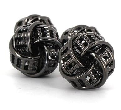 Black 4-Knot Cufflinks
