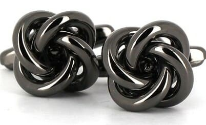 Black 4-Knot Cufflinks II