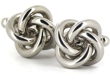 Silver Four Knot Cufflinks II