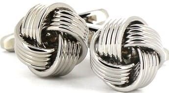 Striped 4-Knot Cufflinks