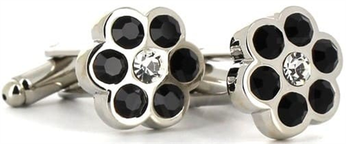 6 Crystal Cufflinks