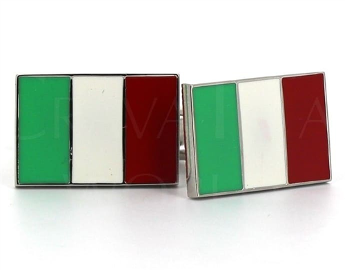 Italian Flag Cufflinks