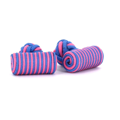 Sky Blue and Pink Barrel Cufflinks
