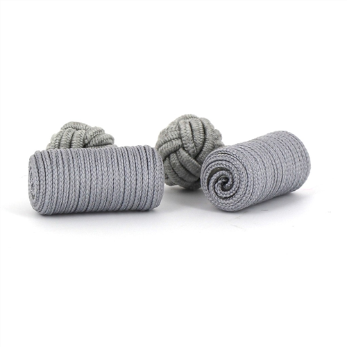 Light Gray Barrel Cufflinks