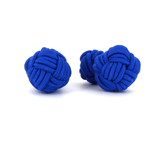 Navy Blue Large Ball Cufflinks