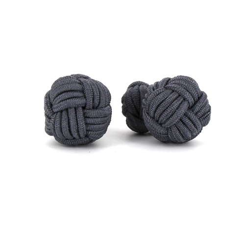 Dark Grey Large Sphere Cufflinks