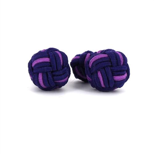 Large Purple and Mauve Ball Cufflinks