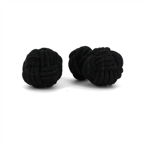Large Black Ball Cufflinks