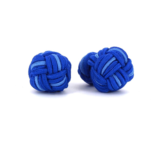 Large Blue Tones Sphere Cufflinks