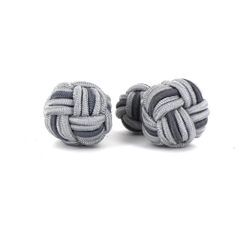 Large Sphere Cufflinks in Shades of Grey
