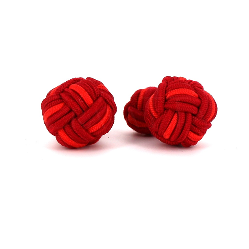 Large Red-Tone Ball Cufflinks
