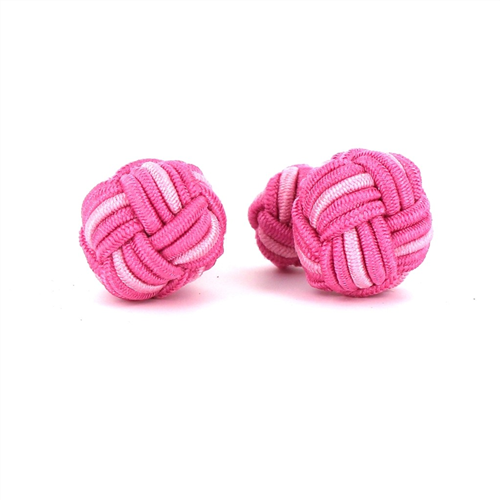 Large Pink Tones Ball Cufflinks