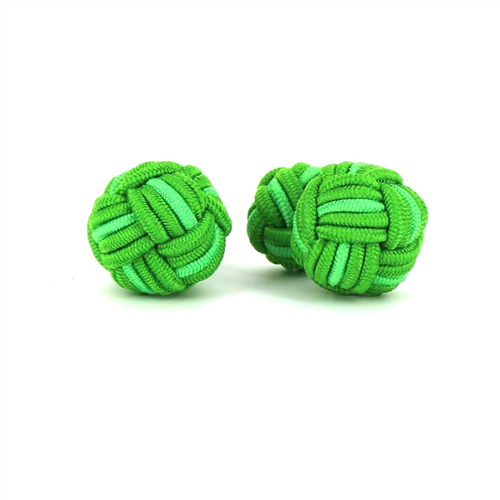 Large Green Toned Ball Cufflinks